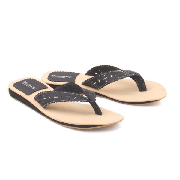 Sandal Flat Wanita   LYN 618 Blackkelly Ori