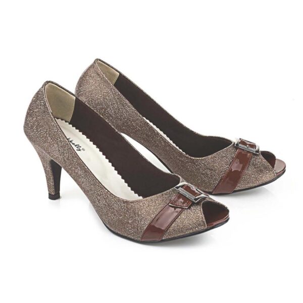 Sepatu Formal Kerja Wanita High Heels   LLM 640 Blackkelly Ori