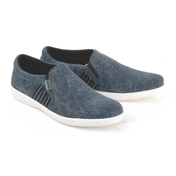 Sepatu Slip on Casual Pria   LMF 669 Blackkelly Ori
