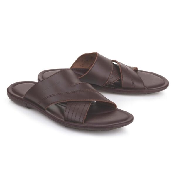 Sandal Kulit Casual Pria   LFW 448 Blackkelly Ori
