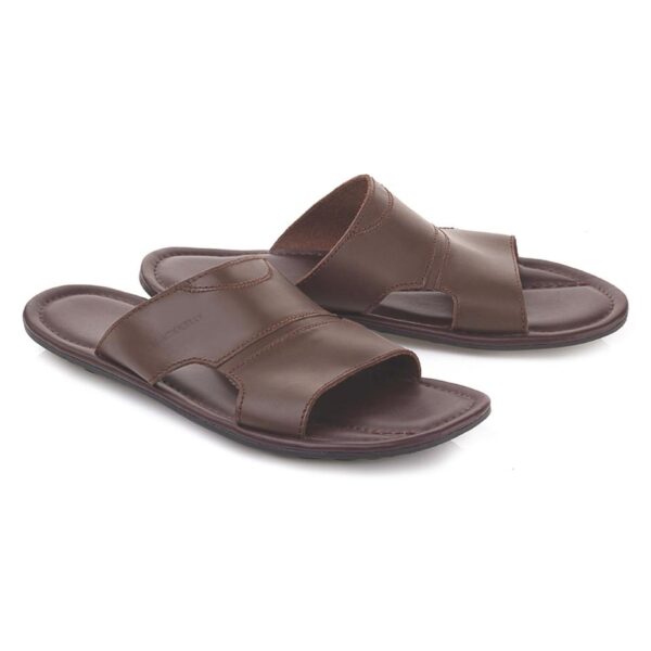 Sandal Kulit Casual Pria   LFW 580 Blackkelly Ori
