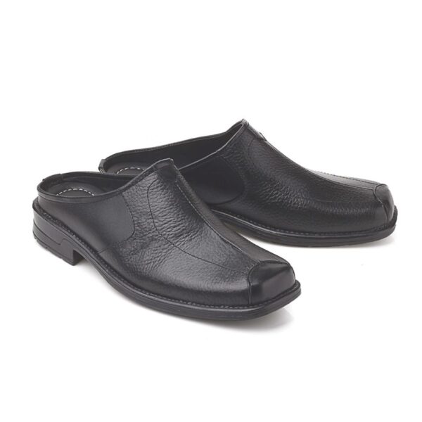 Sandal Kulit Casual Jepit Pria   LRE 520 Blackkelly Ori