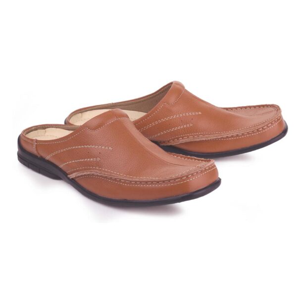 Sandal Kulit Casual Jepit Pria   LSM 078 Blackkelly Ori