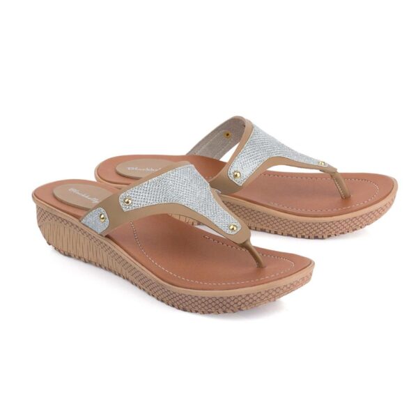 Sandal Wedges Wanita   LAG 194 Blackkelly Ori