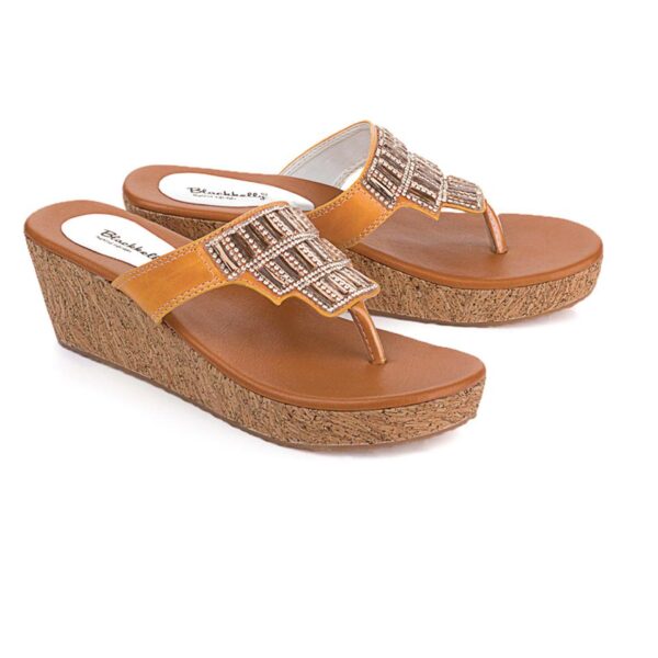 Sandal Wedges Wanita   LFZ 120 Blackkelly Ori