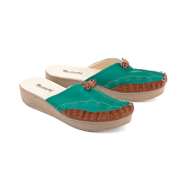 Sandal Wedges Wanita   LOP 034 Blackkelly Ori