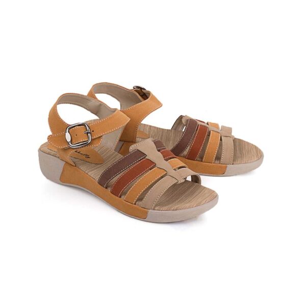 Sandal Wedges Wanita   LTE 236 Blackkelly Ori