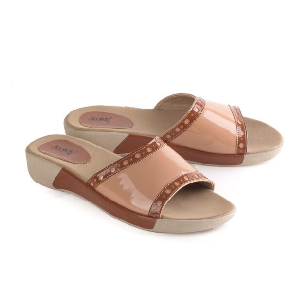 Sandal Wedges Wanita   LTE 318 Blackkelly Ori