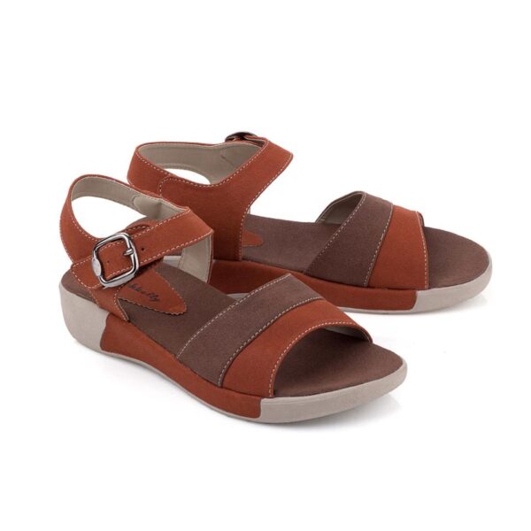 Sandal Wedges Wanita   LTE 854 Blackkelly Ori