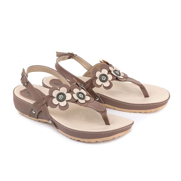 Sandal Wedges Wanita   LTE 349 Blackkelly Ori