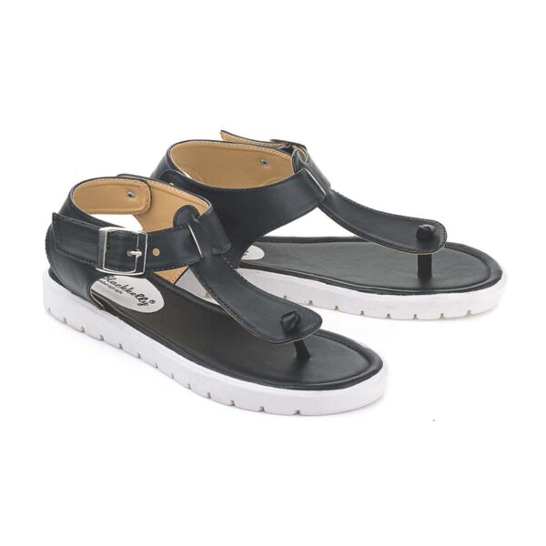 Sandal Flat Wanita   LLA 696 Blackkelly Ori