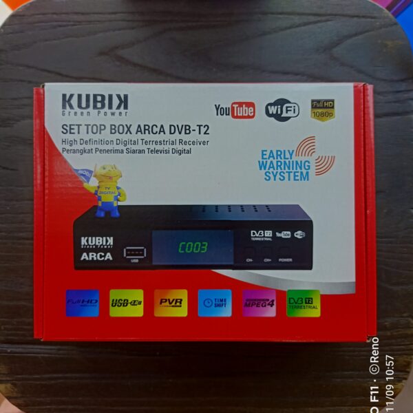 KUBIK Set Tob Box ARCA DVB T2 SNI Bergaransi