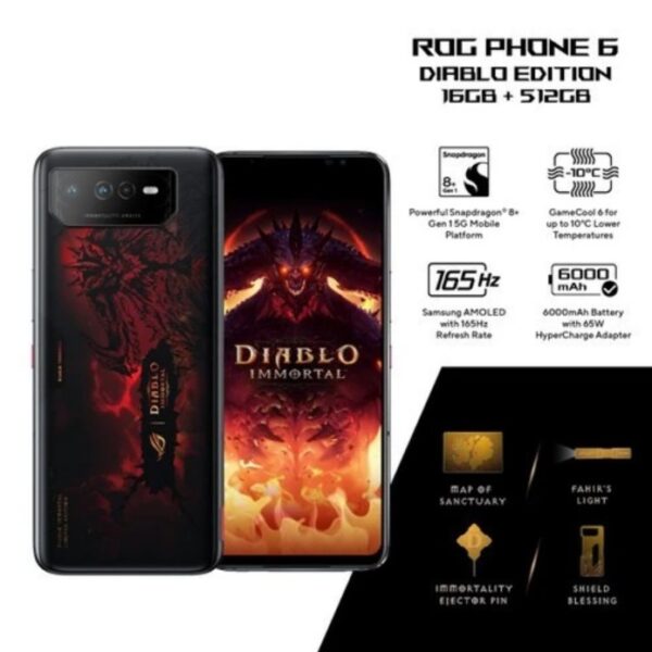 Asus Rog Phone 6 DIABLO IMMORTAL Edition Ram 16GB Rom 512GB   Garansi Resmi