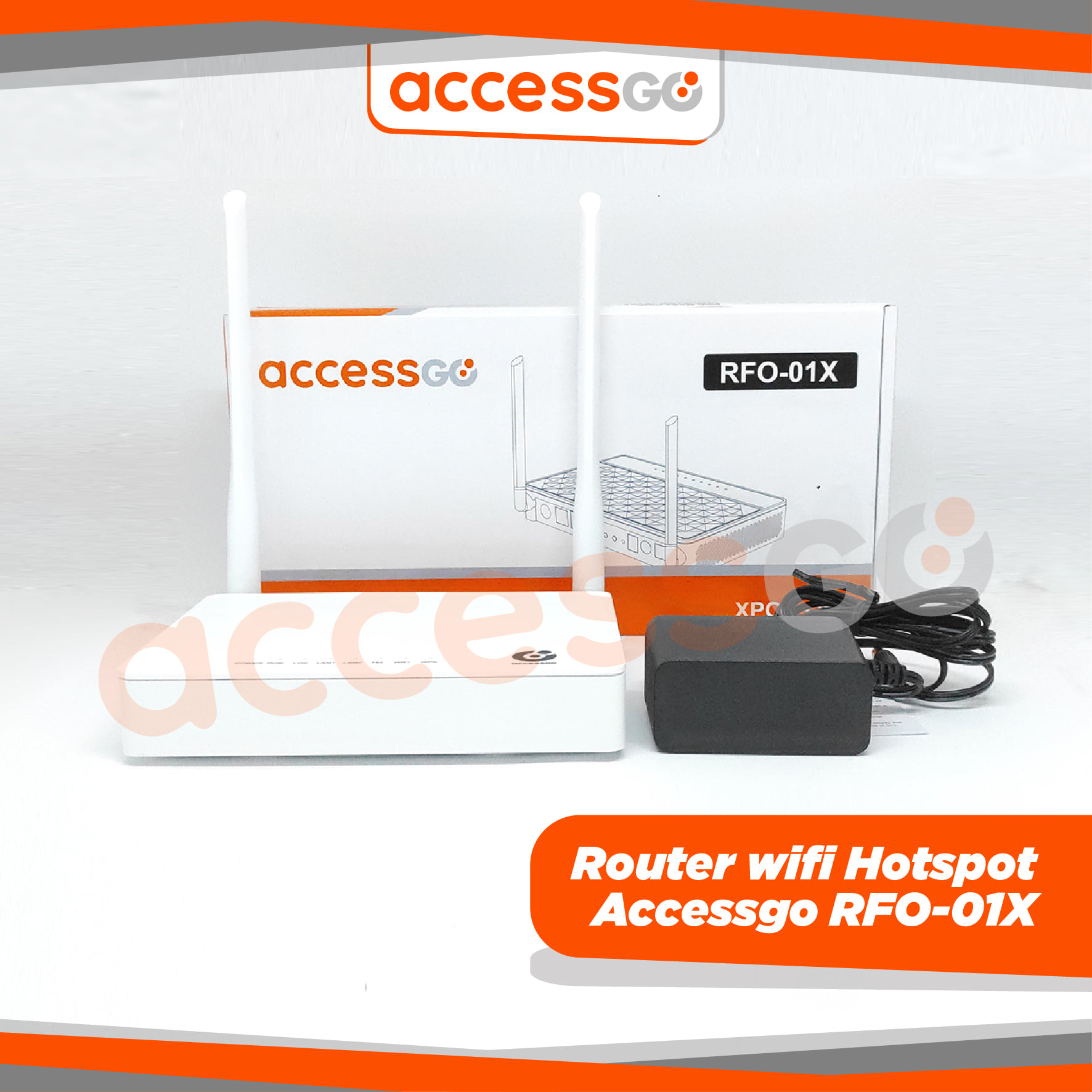 Router Wifi ACCESSGO RFO 01X ONU XPON 1GE 1FE VOIP 2 4G WLAN BERGARANSI