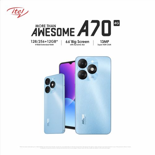 Itel A70 Ram 3GB Rom 128GB Garansi Resmi