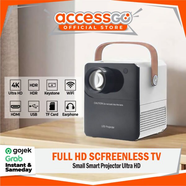 Proyektor Android Smart Projector UltraHD 4K 1024 Screenless TV